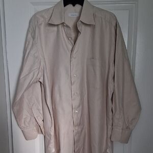 Ermenegildo Zegna Men's Beige Dress Shirt